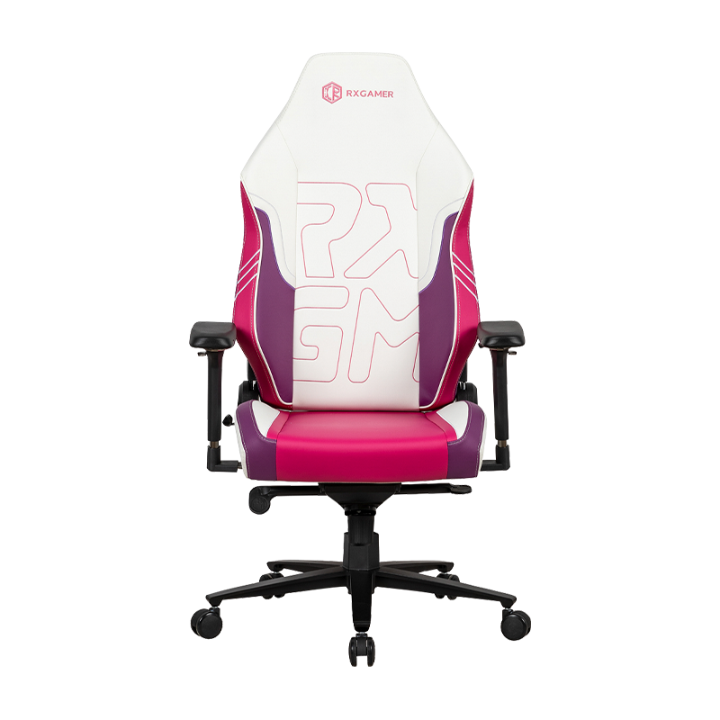RXGAMER RX-2108R-A Ztlumené kolečko bederní Duální nastavitelné ergonomické otočné počítačové herní křeslo